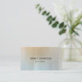 Moderne, minimale zilverreflectie visitekaartje (Staand voorkant)