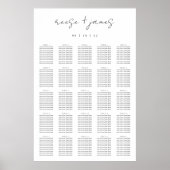 Moderne Minimale Zitkaart van het Manuscript XL Poster (Voorkant)