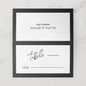 Moderne, minimale zwarte achtergrond (Buitenkant ongevouwen)