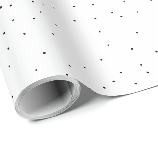 Moderne minimale zwarte en witte onvolmaakte Stipp Cadeaupapier (Rol Hoek)