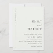 Moderne minimale zwarte en witte typografie kaart (Voorkant)