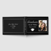 Moderne, minimale zwarte foto van het witte Afstud Gastenboek (Volledig)