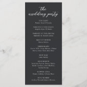 Moderne minimale zwarte Stropdas Wedding Ceremony- (Achterkant)