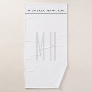 Moderne minimaliserende monogram Professional Plai Badhanddoek