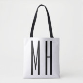 Moderne minimaliserende monogram Professional Plai Draagtas (Voorkant)