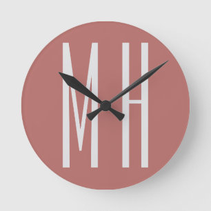 Moderne minimaliserende monogram Professional Plai Ronde Klok