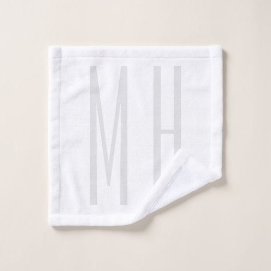 Moderne minimaliserende monogram Professional Plai Washandje (Wasdoekje)