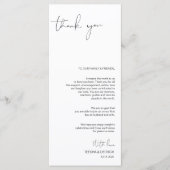 Moderne minimalisme script plaats instelling dank  programma (Voorkant)