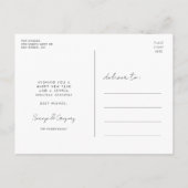 Moderne minimalist Believe Vakantie foto Briefkaart (Achterkant)