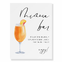 Moderne minimalist | Bridal Mimosa Sign Foam Board