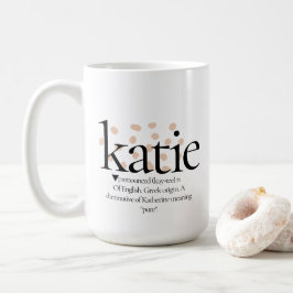 Moderne minimalist Definieer Katie 15oz Koffie Mok