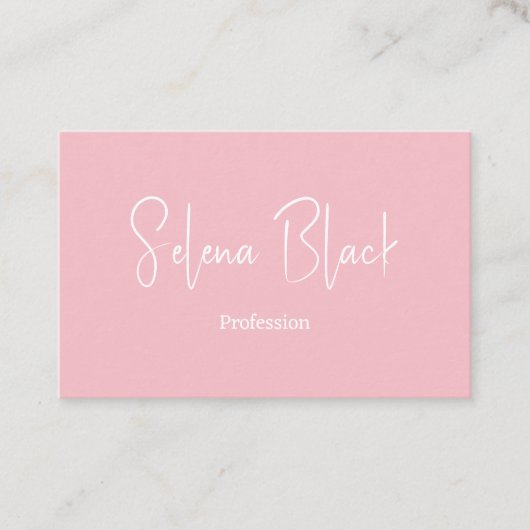 Moderne minimalist | Elegante Blossom & QR Code Visitekaartje (Voorkant)