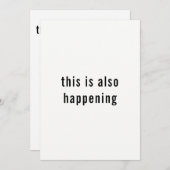 Moderne minimalist Het gebeurt in de douche van de Kaart (Voorkant / Achterkant)