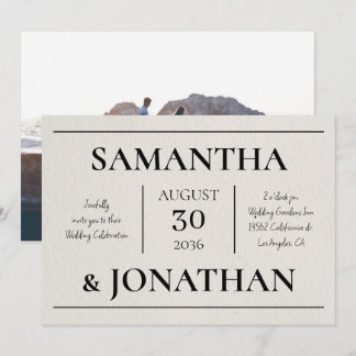 Moderne Minimalist met Foto Elegante Typografie