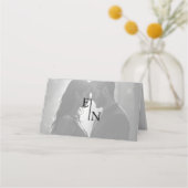 Moderne minimalist met foto en monogram terug (Achterkant)