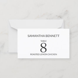 Moderne minimalist met foto en monogram terug