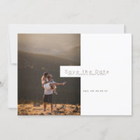 Moderne minimalist | Rustic Save the Date Foto