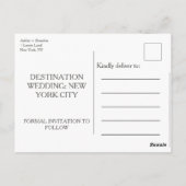 Moderne minimalist Sla de datumvakken op Briefkaart (Achterkant)