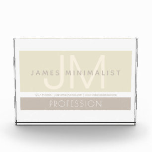 Moderne minimalist Taupe Earth-tones Fotoblokken