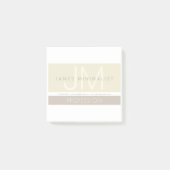 Moderne minimalist | Taupe Earth-tones Post-it® Notes (Voorkant)