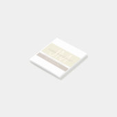 Moderne minimalist | Taupe Earth-tones Post-it® Notes (Schuin)