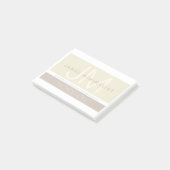 Moderne minimalist | Taupe Earth-tones Post-it® Notes (Schuin)