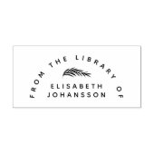 Moderne minimalist uit de botanische bibliotheek 	rubberstempel (Afrduk)