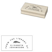 Moderne minimalist uit de botanische bibliotheek 	rubberstempel (Gestempeld)