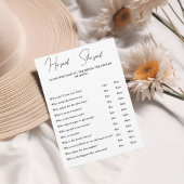 Moderne minimalist, zei hij dat ze een spelkaart z