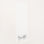 Moderne minimalist - zwart-wit yogamat (Voorkant)