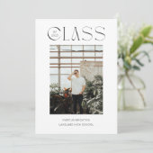 Moderne minimaliste 2023 faire-part diplômé (Debout devant)