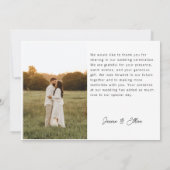 Moderne minimaliste 2 Photos Merci (Dos)