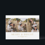 Moderne minimaliste 3 Carte photo<br><div class="desc">Faites-vous plaisir avec notre carte de Noël photo personnalisée, conçue pour capturer la chaleur et la joie de votre famille. Customisez-le avec votre photo préférée, message sincère et détails uniques pour un accueil vraiment mémorable. Parfait pour envoyer des voeux de vacances à ceux qui sont proches et lointains, notre carte...</div>