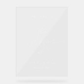 Moderne minimaliste Accueil Mariage de script simp (Recto)