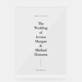 Moderne minimaliste Accueil simple Mariage (Recto)