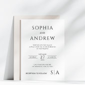 Moderne Minimaliste Avec Faire-part de mariage Mon