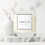 Moderne Minimaliste Blanc Maid Of Honor Nom<br><div class="desc">Une demoiselle blanche minimaliste moderne parfumée à l'honneur est élégante et raffinée. Parfait pour cadeau de servante.</div>