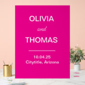 Moderne minimaliste Bleu Mariage Royal (Mariage)