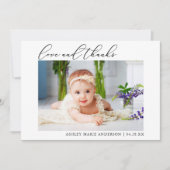 Moderne minimaliste calligraphie amour Merci nouve (Devant)