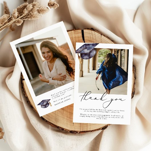 Moderne minimaliste Carte de remerciements d'obten