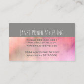 moderne minimaliste carte de visite modèle (Dos)