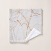 moderne minimaliste chic scandinave marbre blanc (Gant de toilette)
