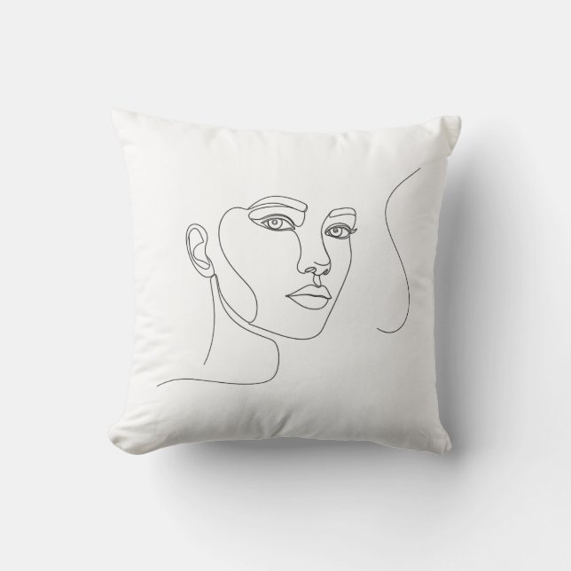 "Moderne minimaliste Coussin d'art face (Recto)