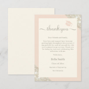 Moderne minimaliste Élégant Carte de remerciements