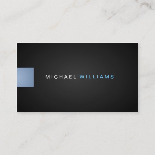 MODERNE MINIMALISTE ÉLÉGANT CARTES DE VISITE (Devant)