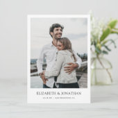 Moderne minimaliste Enregistrer le Faire-part de m (Debout devant)