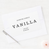 Moderne minimaliste Étiquette simple bougie (Enveloppe)
