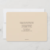 Moderne minimaliste Faire-part de graduation (Dos)