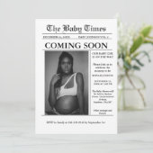 Moderne minimaliste faire-part de grossesse dans l (Debout devant)