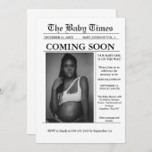 Moderne minimaliste faire-part de grossesse dans l (Devant / Derrière)